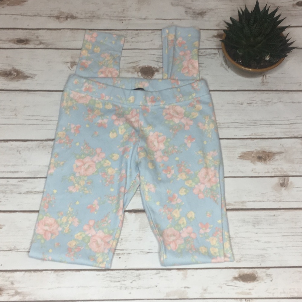 Brandy Melville Floral Leggings-One Size
